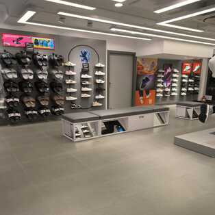Sports retail store interior at CR Park Delhi