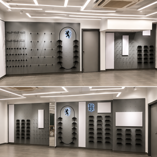 Sports retail store interior at CR Park Delhi