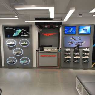 Sports retail store interior at CR Park Delhi