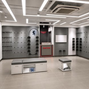 Sports retail store interior at CR Park Delhi