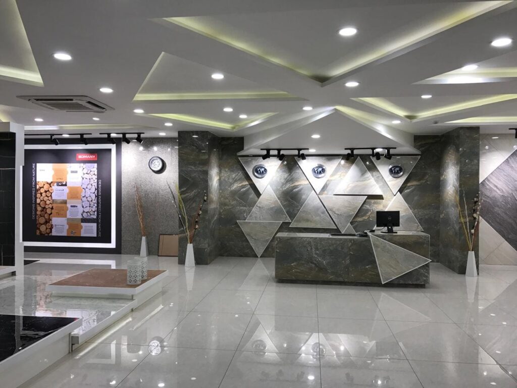Somany Tiles showroom interior designed by TIB Retail