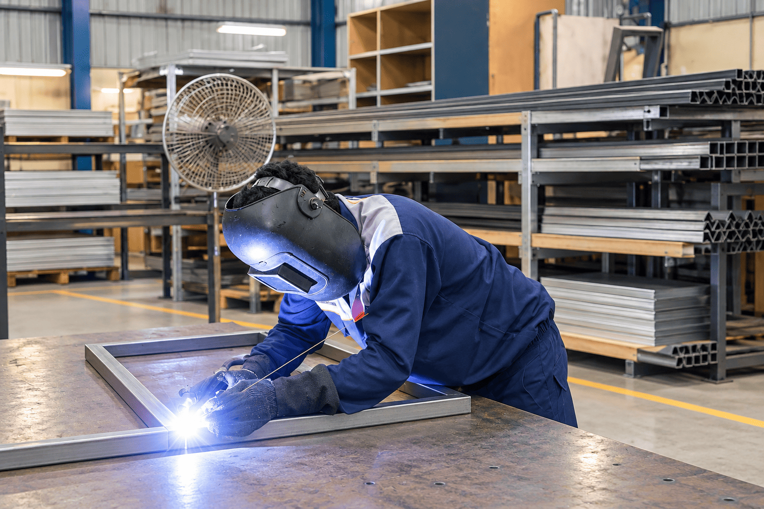 Focused Welding in an Organized Workshop