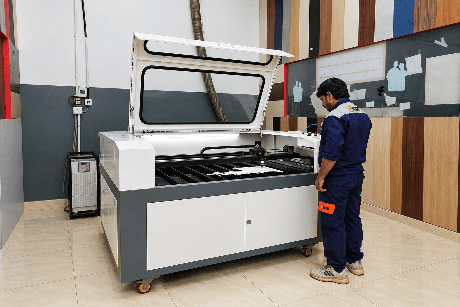 Modern Workshop Laser Cutter Inspection